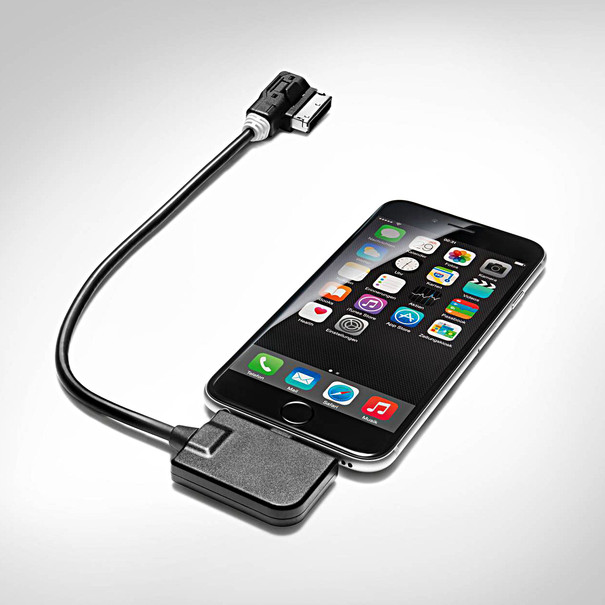 Apple lightning-connector adapterkabel voor AMI, audio, witte plug