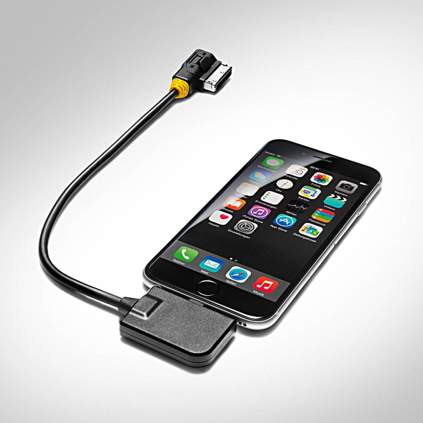 Apple lightning-connector adapterkabel voor AMI, audio, gele plug