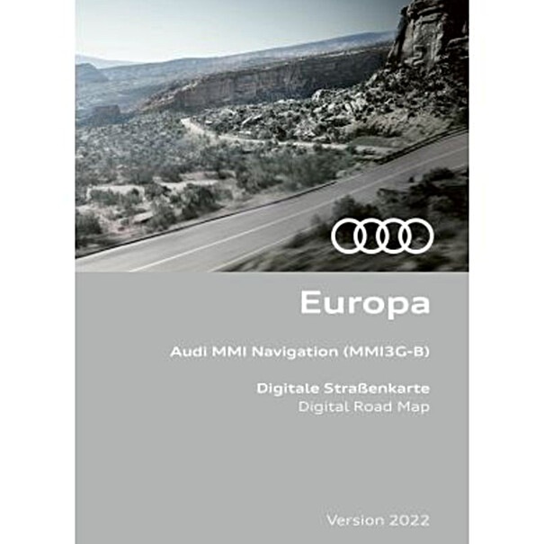 Audi Navigatie update MMI3G-B, Europa 2022