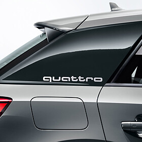 Audi Sierfolie quattro Q2 zilver