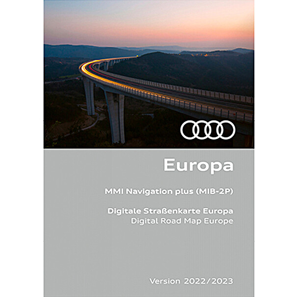 Navigatie update MIB-2P, Europa 22-23, inclusief Audi connect diensten en infotainment basis