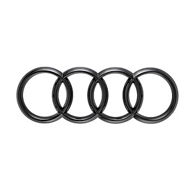 Audi ringen zwart Q4 voorzijde