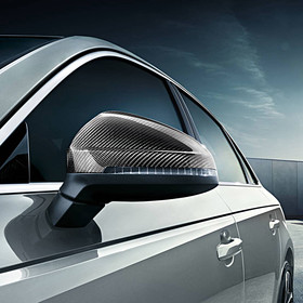 Audi Carbon spiegelkappen A4, met side assist