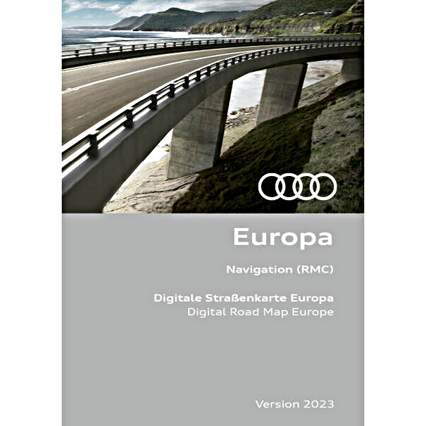 Audi Navigatie update RMC, Europa 2023