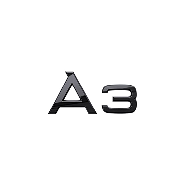 Audi Modeltype zwart achter A3