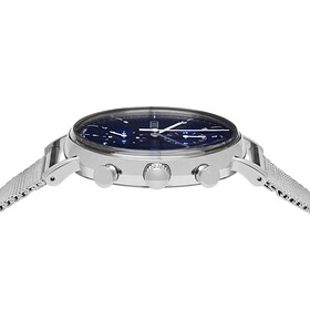 Horloge, Audi chronograaf zilver/nachtblauw