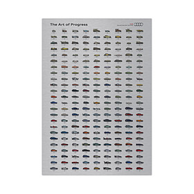 Audi Historieposter aluminium