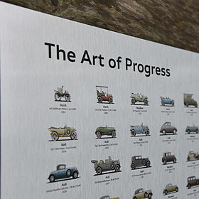 Audi Historieposter aluminium