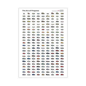 Audi Historieposter, 80 x 120 cm