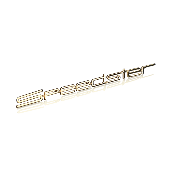 Belettering 'Speedster' goudkleurig - Porsche 356 A Speedster