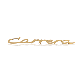 Grote belettering "Carrera" goud - Porsche 356