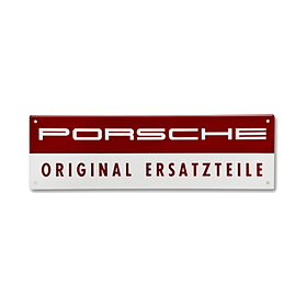 Porsche Emaille bord - „ORIGINAL ERSATZTEILE"