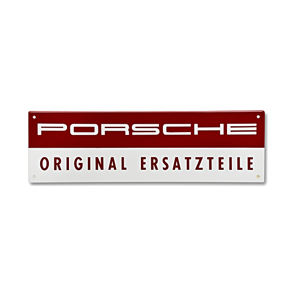 Porsche Emaille bord - „ORIGINAL ERSATZTEILE"