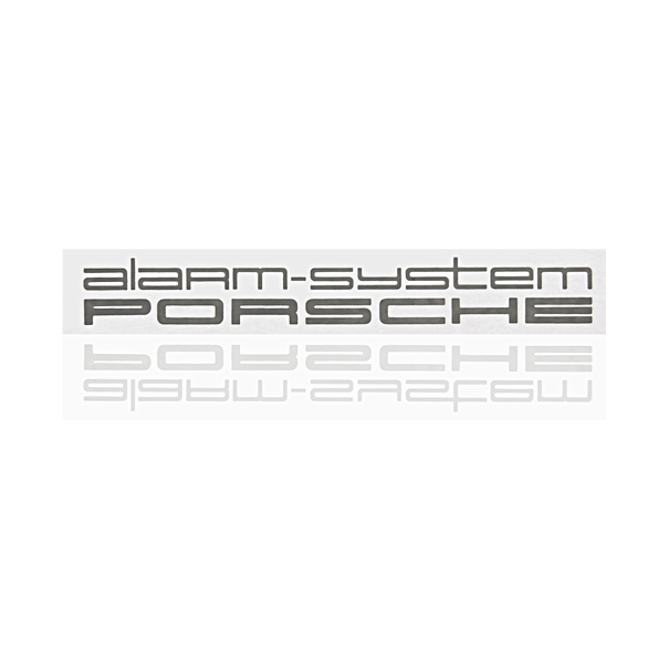 Sticker 'alarmsysteem' - Porsche 911, 928, 944/2, 959, 968, 964 en 993