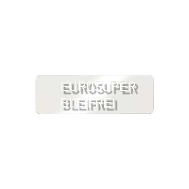Sticker 'eurosuper loodvrij' - Porsche 911 - 928 - 944/2 en 964