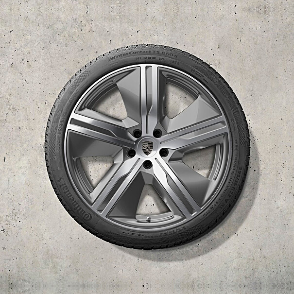 Porsche 22 inch Macan Exclusive Design complete winterwielenset