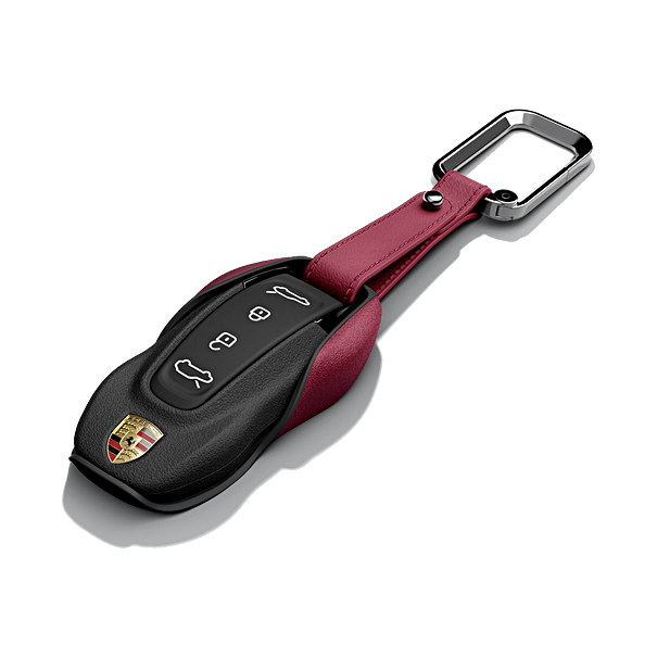 Porsche Sleuteletui leder bordeauxrood