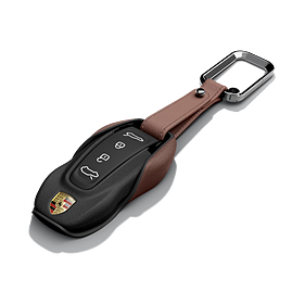 Porsche Sleuteletui leder truffelbruin