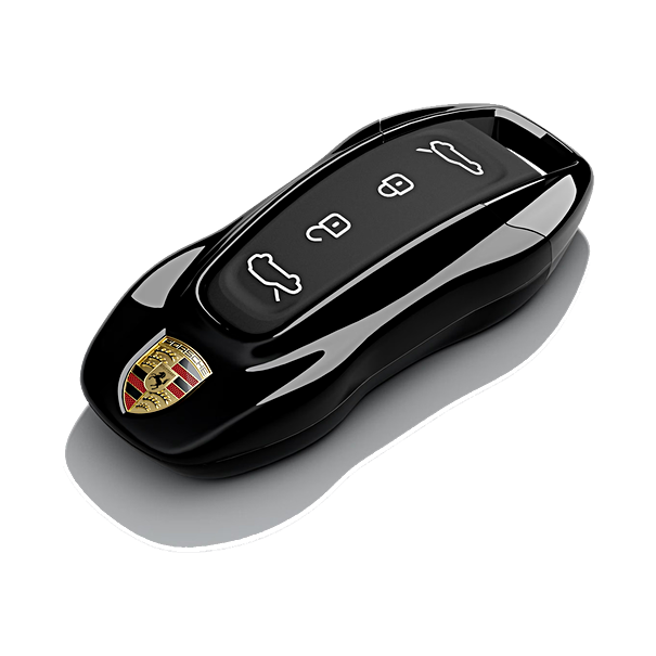 Porsche Autosleutel kapjes gespoten zwart