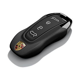 Porsche Autosleutel kapjes leder zwart
