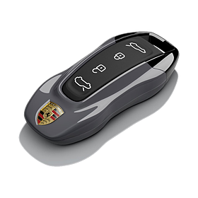 Porsche Autosleutel kapjes gespoten leigrijs neo