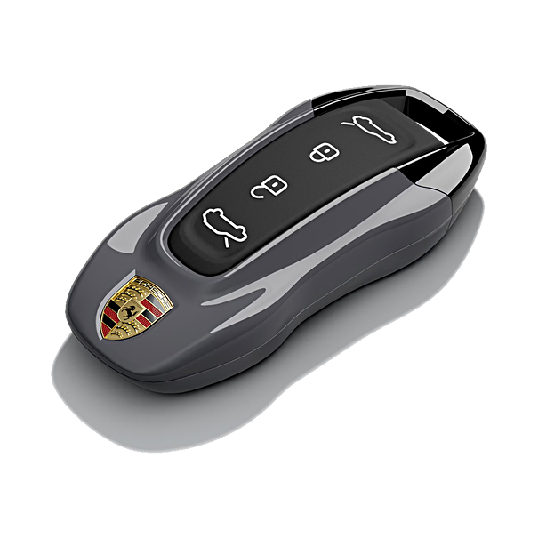 Porsche Autosleutel kapjes gespoten leigrijs neo