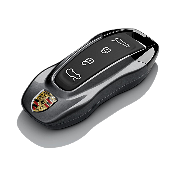 Porsche Autosleutel kapjes gespoten vulkanisch grijs metallic