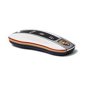 Porsche Autosleutel kapjes gespoten in Rallye design