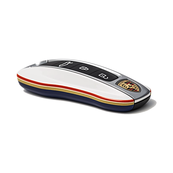 Porsche Autosleutel kapjes gespoten in Rallye design
