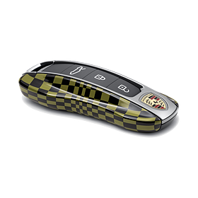 Porsche Autosleutel kapjes gespoten in Heritage design