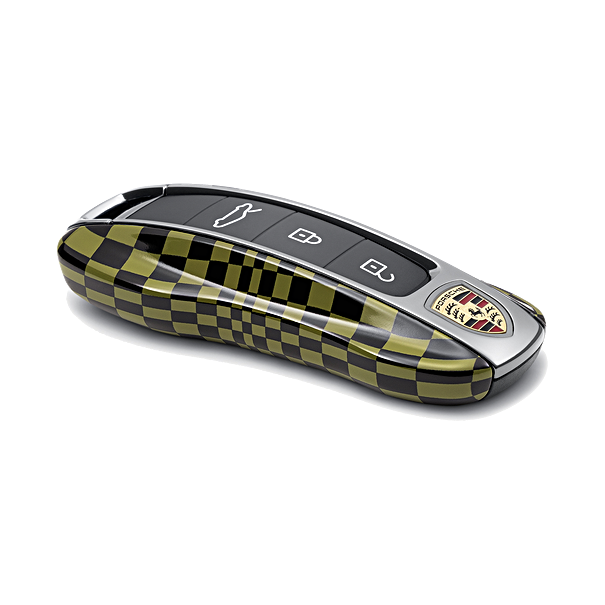 Porsche Autosleutel kapjes gespoten in Heritage design