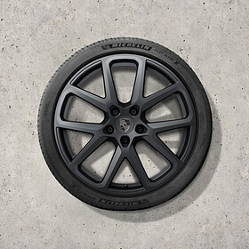 Porsche 21-inch Panamera SportDesign complete winterwielenset, zwart (zijdeglans)