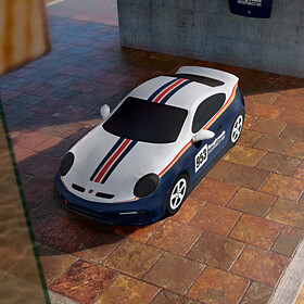 Porsche Autohoes voor binnen "the Rally
Design Package" - 992 Dakar (zonder dakrek)
