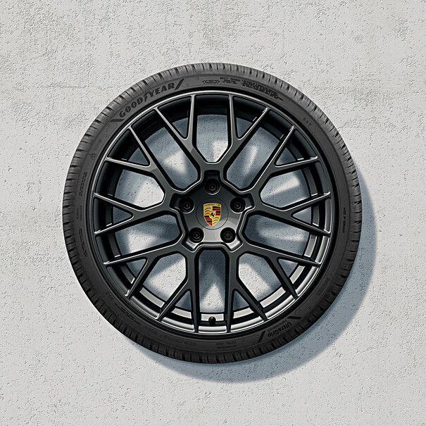 Porsche 20-/21 inch RS Spyder Design complete winterwielenset gespoten in antraciet grijs voor 992-2