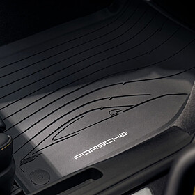 Porsche All-weather vloermattenset zwart voor 992-2