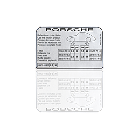 Sticker 'bandenspanning' - Porsche 993 Carrera 4 S