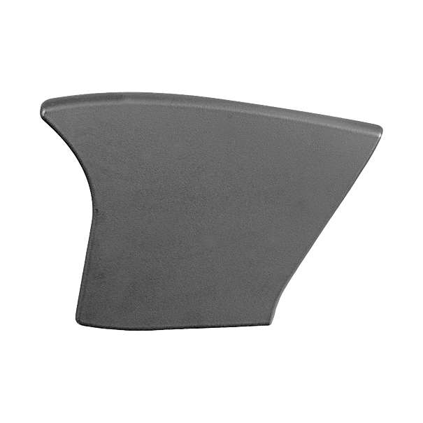 Zijpaneel links achter zwart gespoten voor middenconsole midden - Porsche 986 en 996