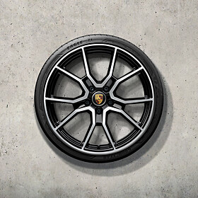 Porsche 21 inch RS Spyder Design complete zomerset voor Taycan