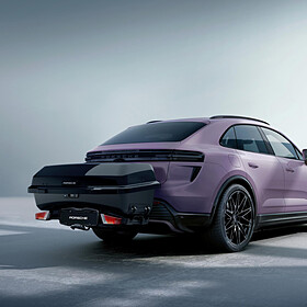 Porsche Transportbox op fietsendrager