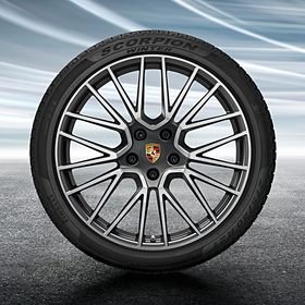Porsche 21 inch Cayenne RS Spyder Design complete winterset voor Cayenne (E3)