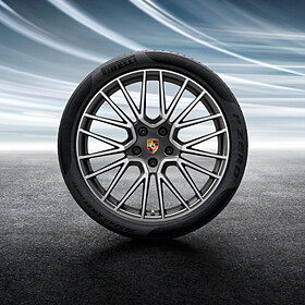 Porsche 21 inch RS Spyder complete zomerset voor Cayenne E3