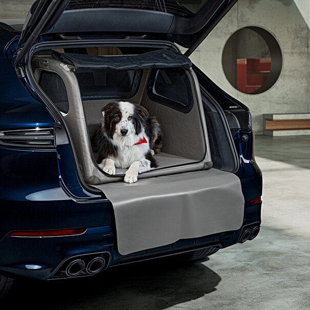 Porsche Opblaasbare hondenbox voor de kofferbak (tot 40kg)