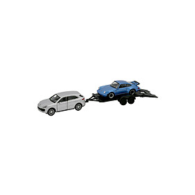 Porsche Cayenne Turbo en 911 Turbo pullback set, 1:32