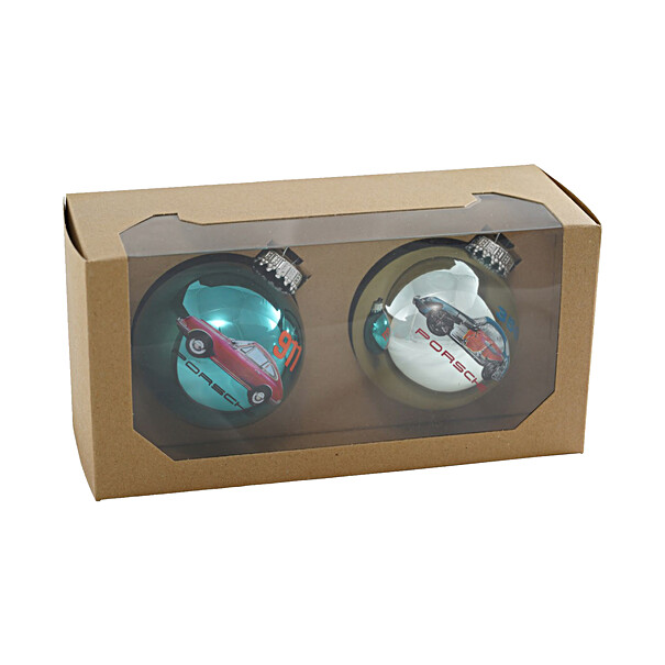 Kerstballenset Porsche 356 en 911