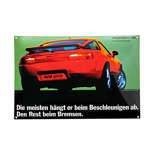 Porsche Emaille schild - 928 GTS