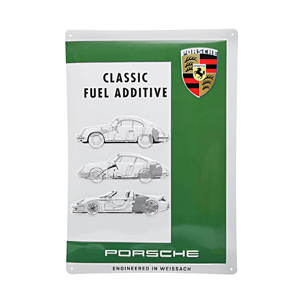 Reliëf bord Porsche Classic brandstofadditief