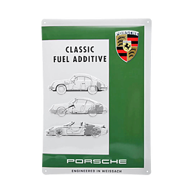 Reliëf bord Porsche Classic brandstofadditief