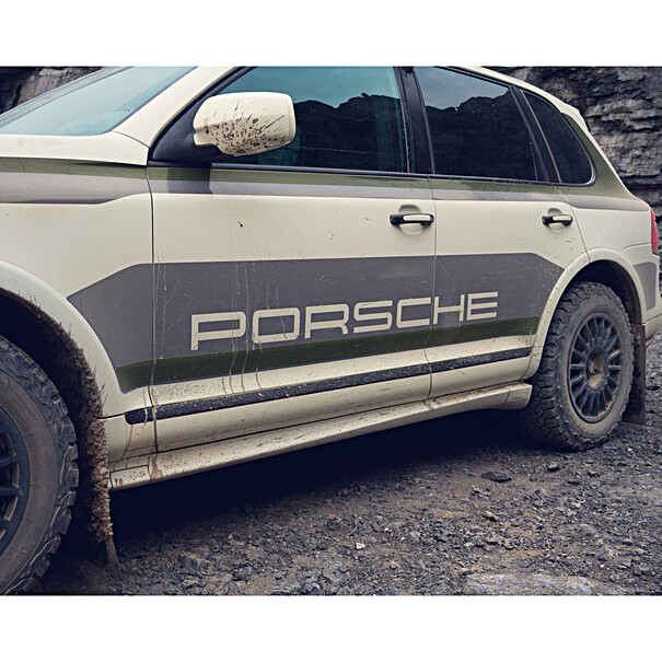 Porsche Decorfolie Adventure Design (groen) - Cayenne (E1)