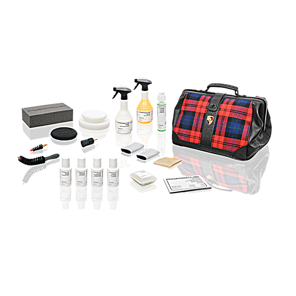 Porsche Classic Care set Schotse ruit