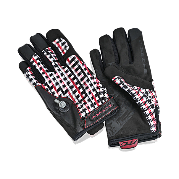 Porsche Montage handschoen Pepita Rood